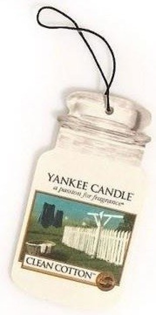 Yankee Candle car jar Odświeżacz samochodowy Clean Cotton 1 szt.