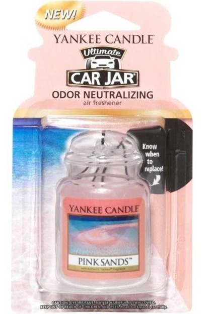 Yankee Candle car jar Ultimate  - Odświeżacz samochodowy Zawieszka słoik Pink Sands 1szt.