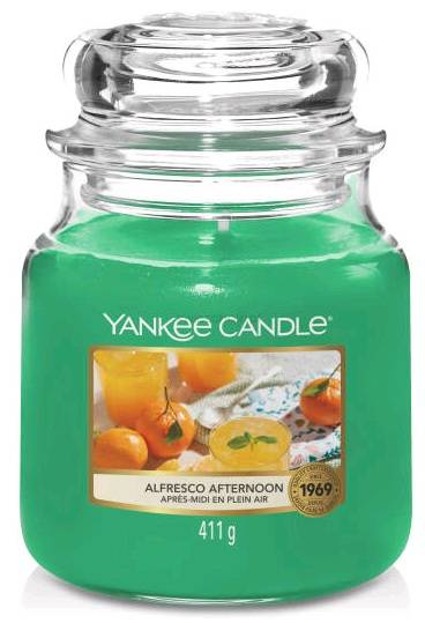 Yankee Candle świeca zapachowy słoik średni Alfresco Afternoon 411g